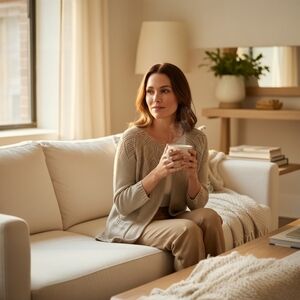 Elegant Beige Women's Cardigan
